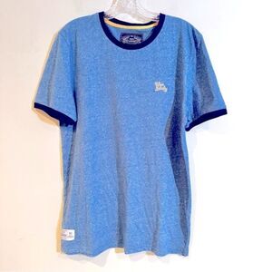 Tokyo Laundry Outfitters‎ T-shirt Men's Medium Light Blue Embroidered Logo